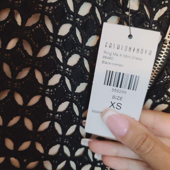 🟣FIRM PRICE 🟣 Nwt xs fashion nova lace and ring Dress - Picture 6 of 6